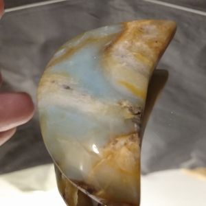 NWT Caribbean Calcite Moon carving 48.8g Ethically sourced